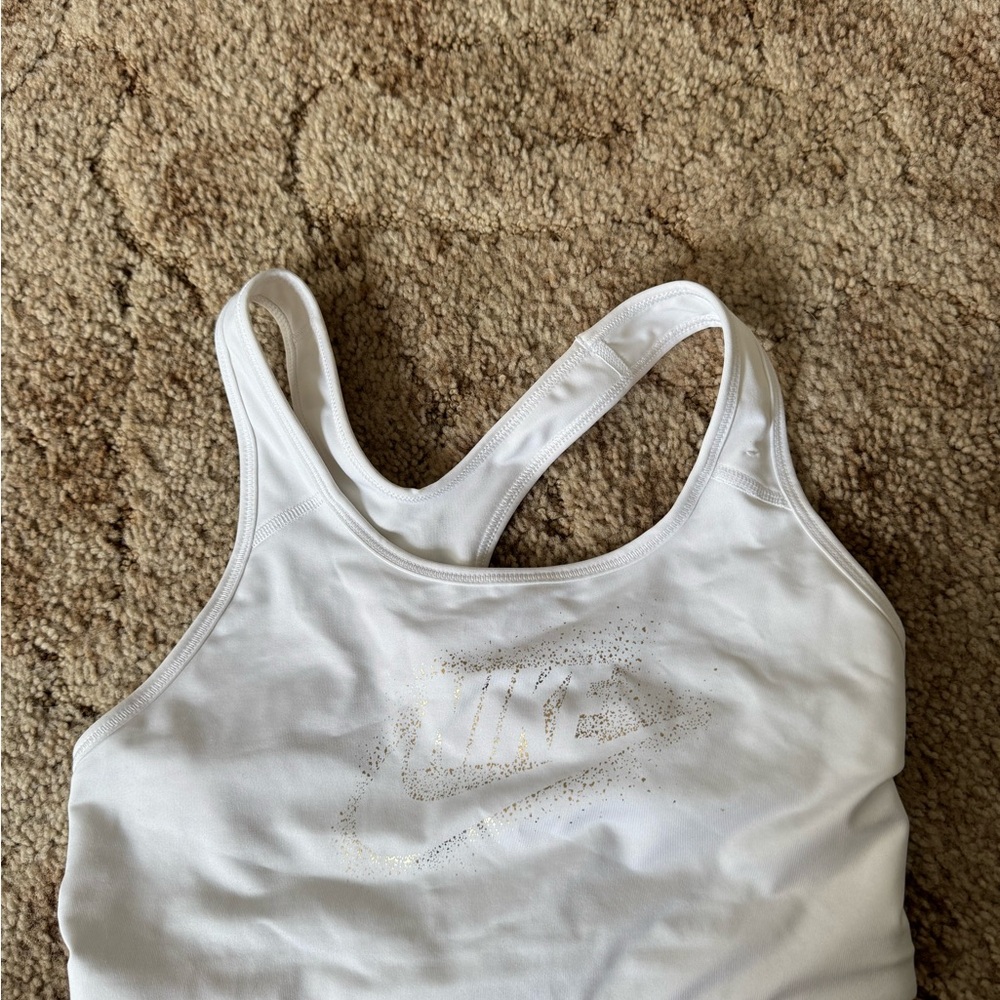 Nike Dri-FIT White Sleeveless Top